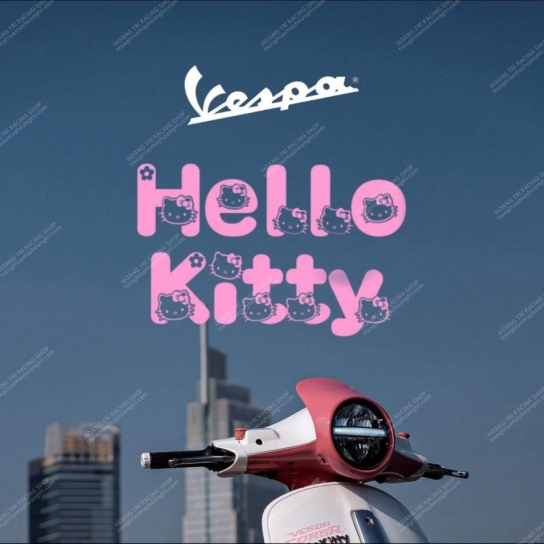 Vespa Sprint Thái Lan độ phong cách Hello Kitty 