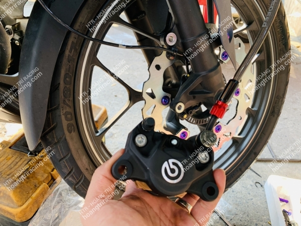 Winner X - Tay dầu RCB S1 14mm, Đĩa RCB, Heo Brembo 2 pis