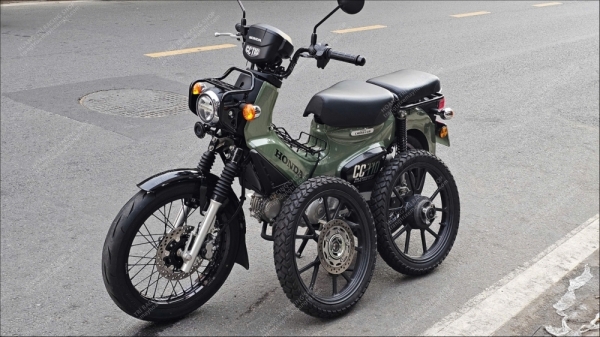 Bộ sưu tập ảnh Cross Cub 110 độ bánh Căm Scarlet của MR Phương